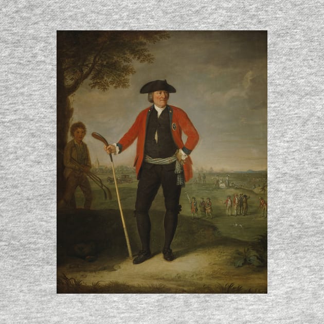William Inglis, c 1712 - 1792. Surgeon and Captain of the Honourable Company of Edinburgh Golfers by David Allan by Classic Art Stall